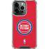 NBA Detroit Pistons Distressed iPhone 16 Pro Max Clear Case